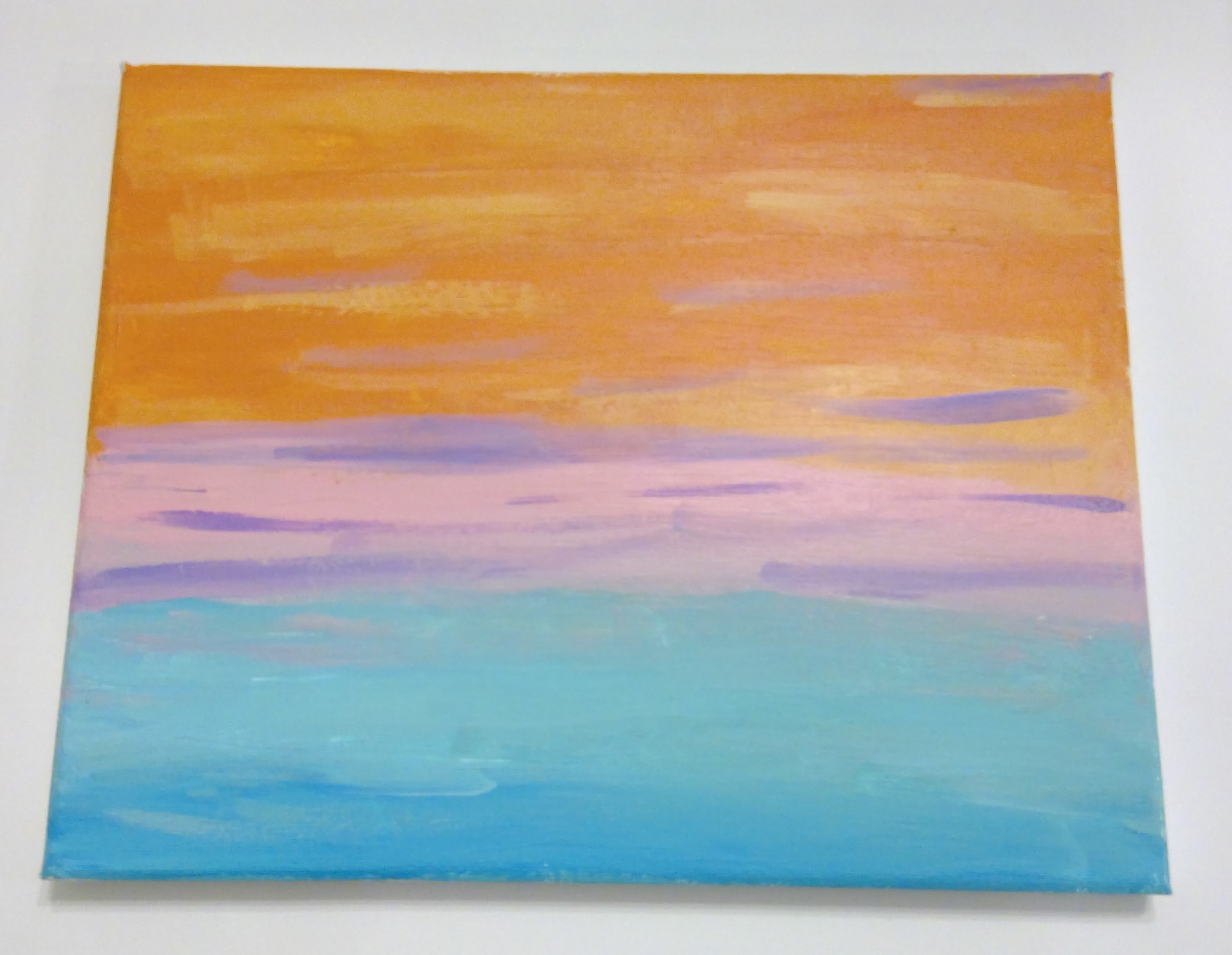 Acrylic Painting #1 (Sunset landscape)